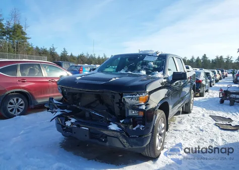 2023 Chevrolet Silverado 1500 4Wd Short Bed Custom из США, поврежденный, VIN 3GCPDBEK8PG156124